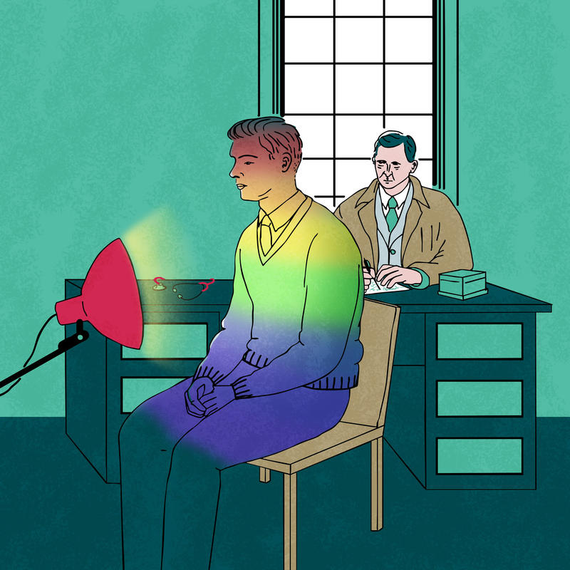 1950s student mental health 1950s student mental health copyright Kati Lacey Illustration
